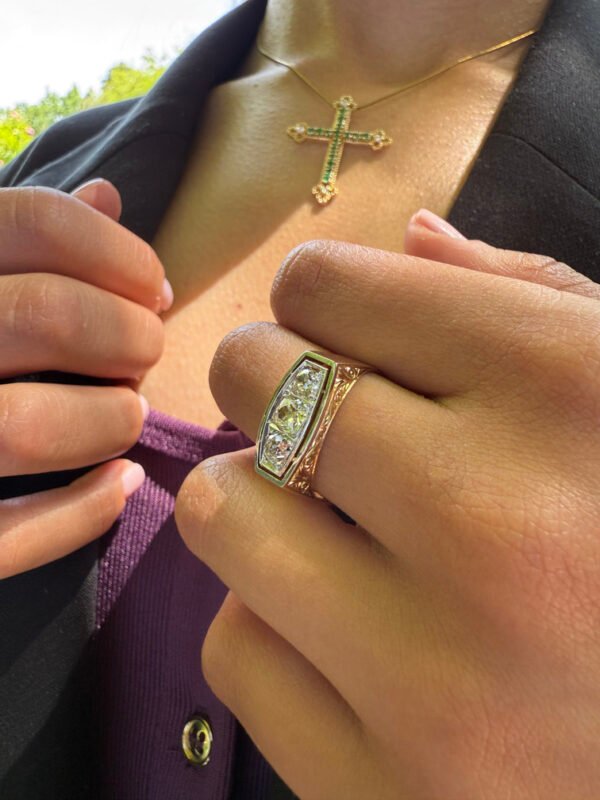 Anillo espejo - "Reflet de Lumière" - Imagen 2
