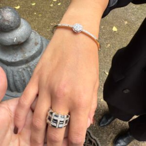 Pulsera rígida de diamantes – "Éclat du Jour"