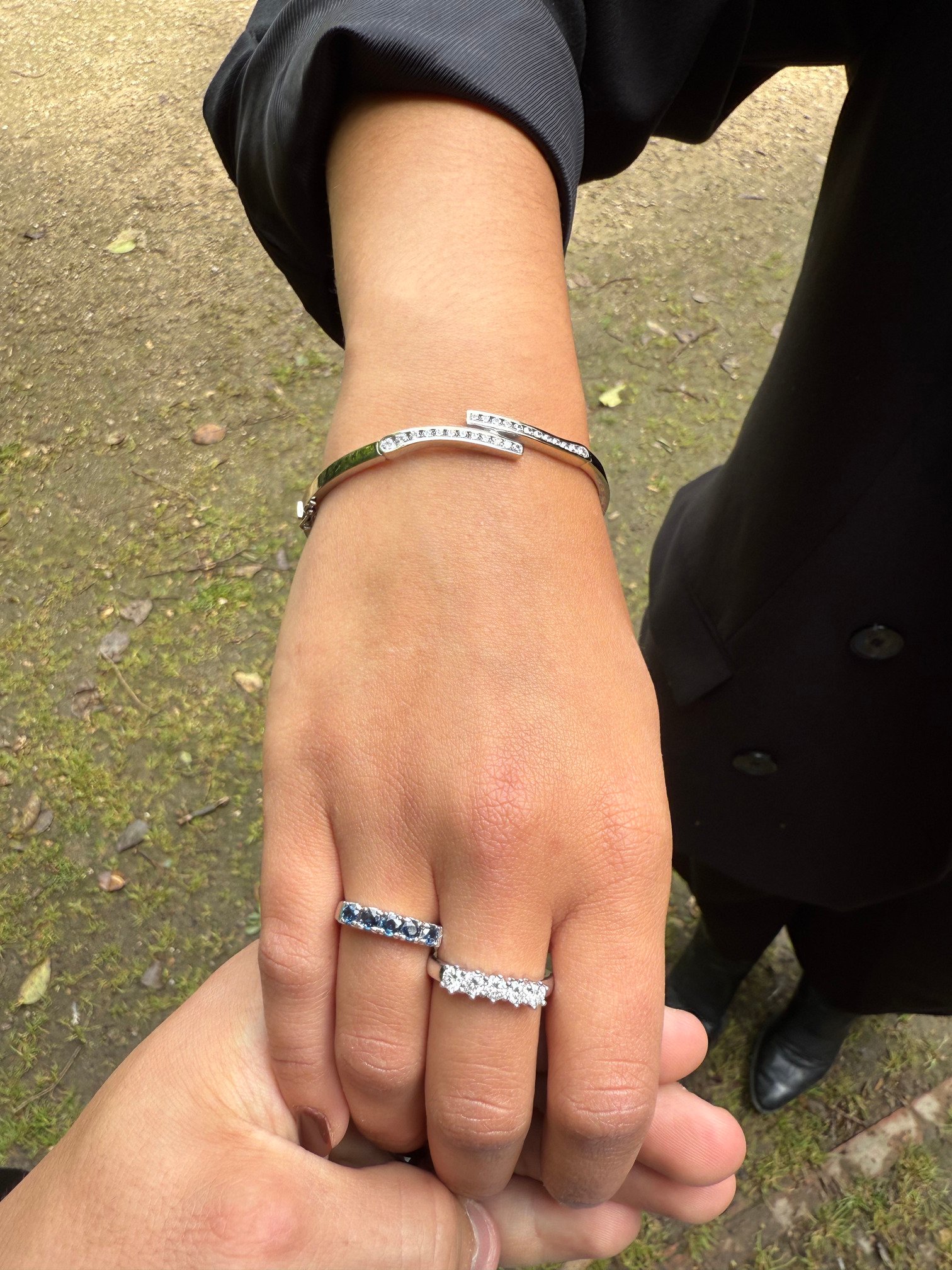 Pulsera abierta de diamantes - “Lignes d’Hiver” - Imagen 2