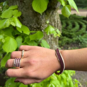 Pulsera de rubíes y diamantes – “Flamme Éternelle”